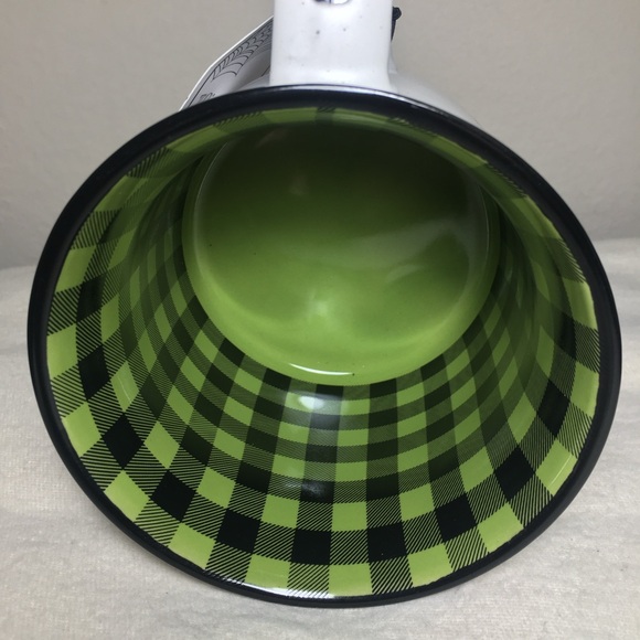 Halloween “Off-Duty Witch” Hats Coffee Mug Cobwebs & Cauldrons  22 Oz Plaid NEW - Picture 10 of 13